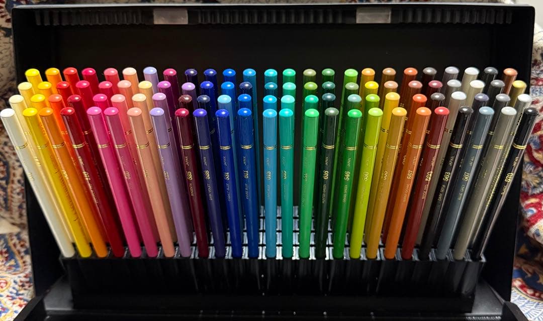 【美品】 uni 色鉛筆 ユニカラー 100色