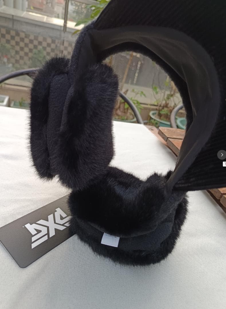 【即購入OK】PXG 冬用 サンバイザー レディース 耳当て付き 防寒