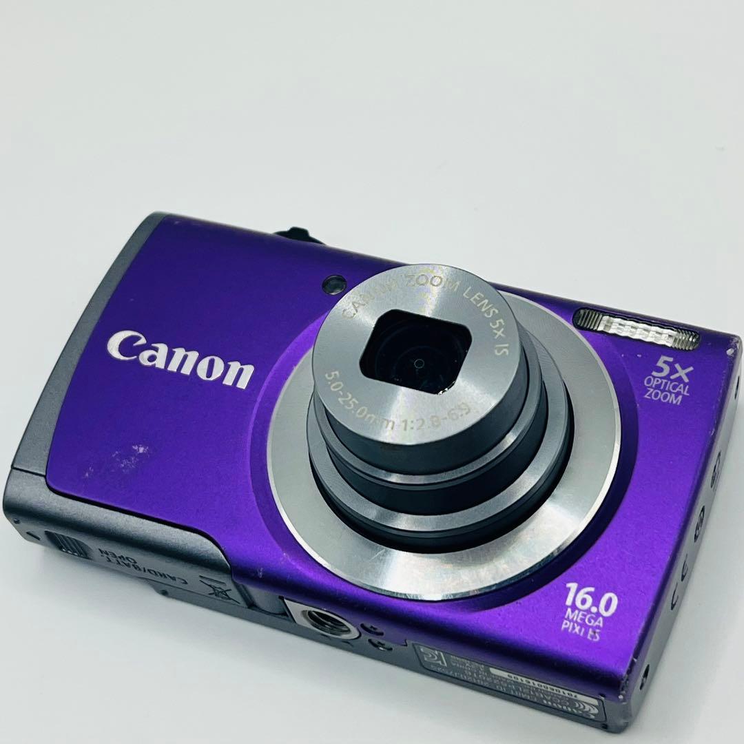 Canon PowerShot A3500 IS パープル　コンデジ