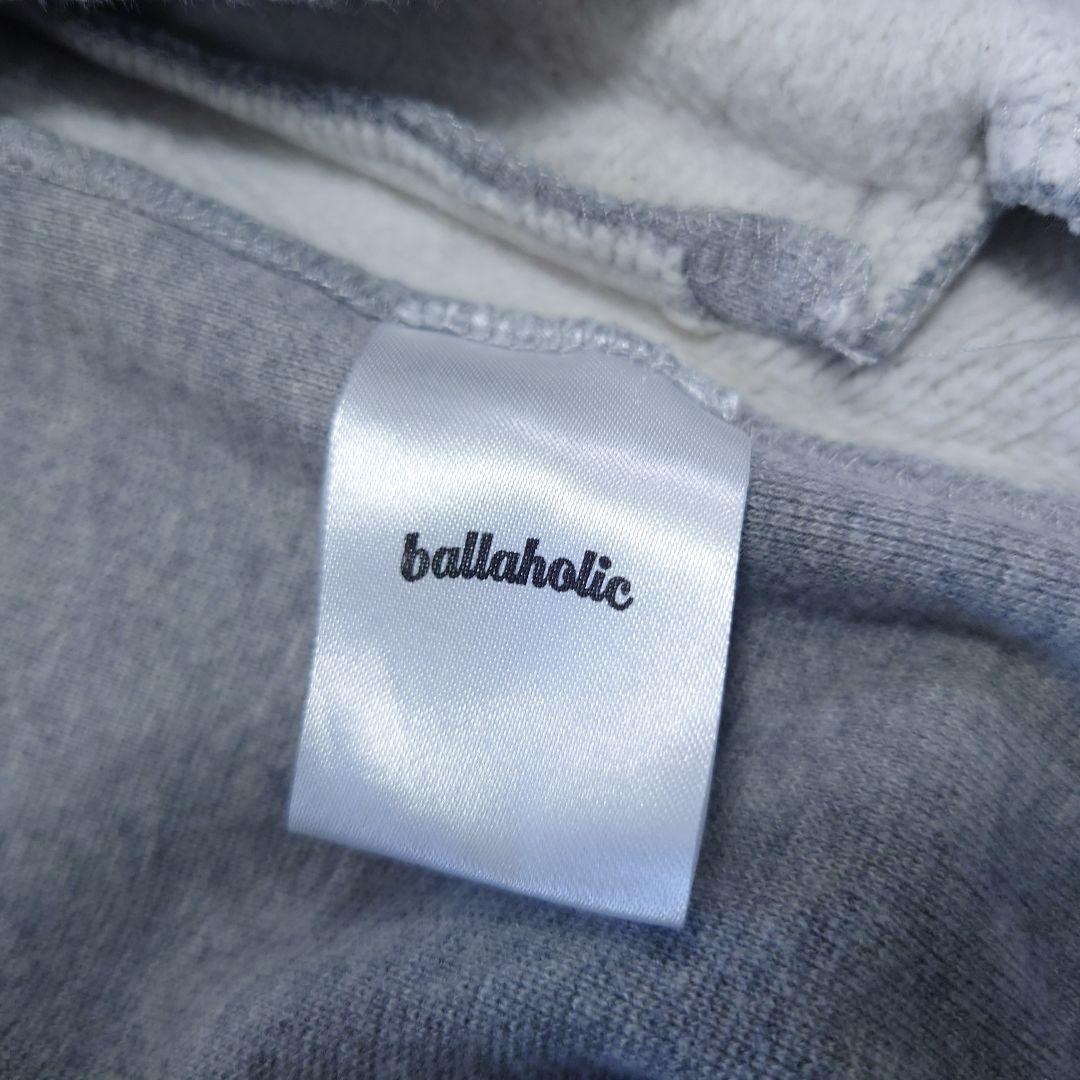 美品 ballaholic ハーフジップ オーバーサイズ スウェット グレー