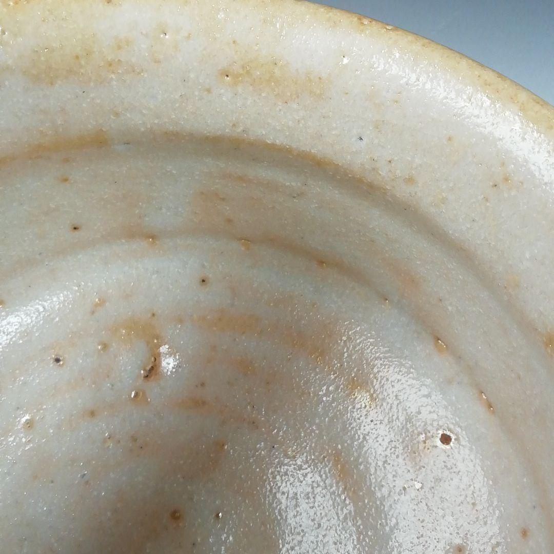 Ｔ６６９　建水　『志野建水』『佐々木萬穂 造』　共箱　茶道具