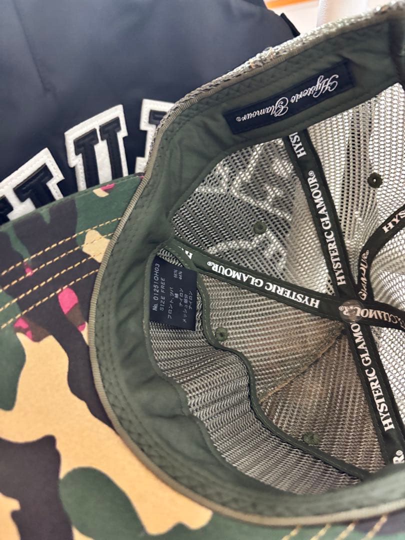 美品 Hysteric Glamour 迷彩キャップ