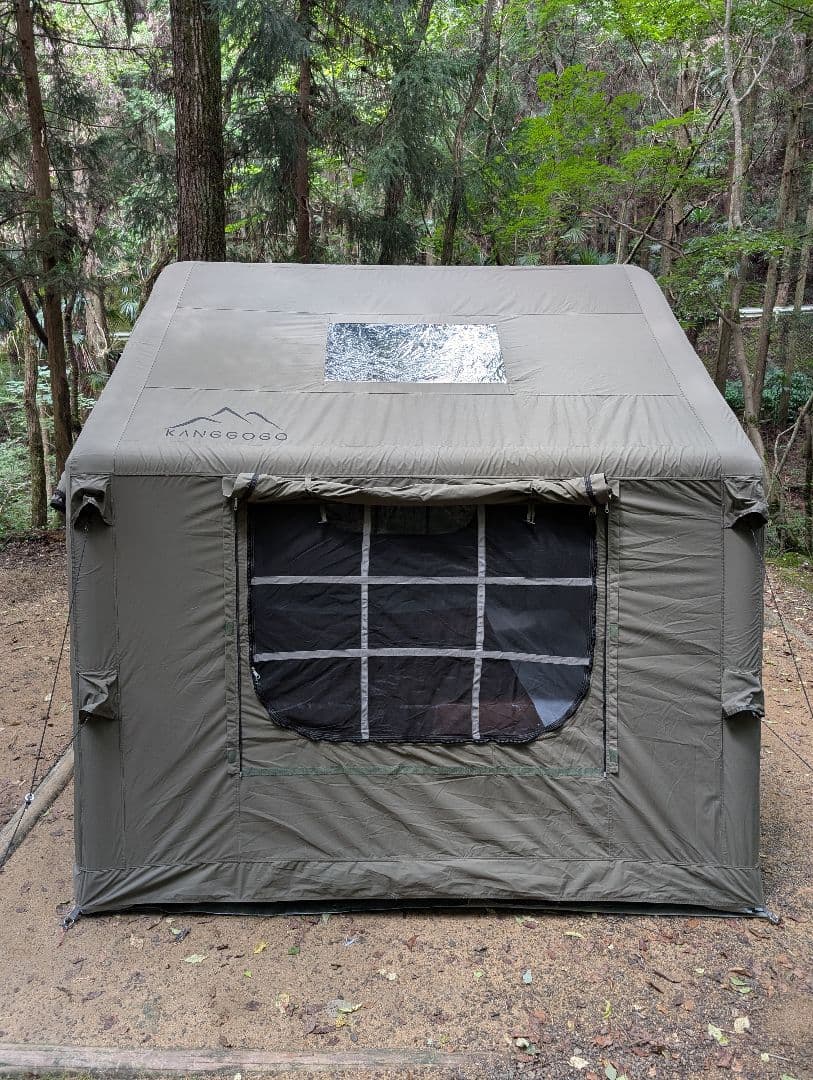 【極美品 新作】 TCインフレータブルテント アーミーグリーン