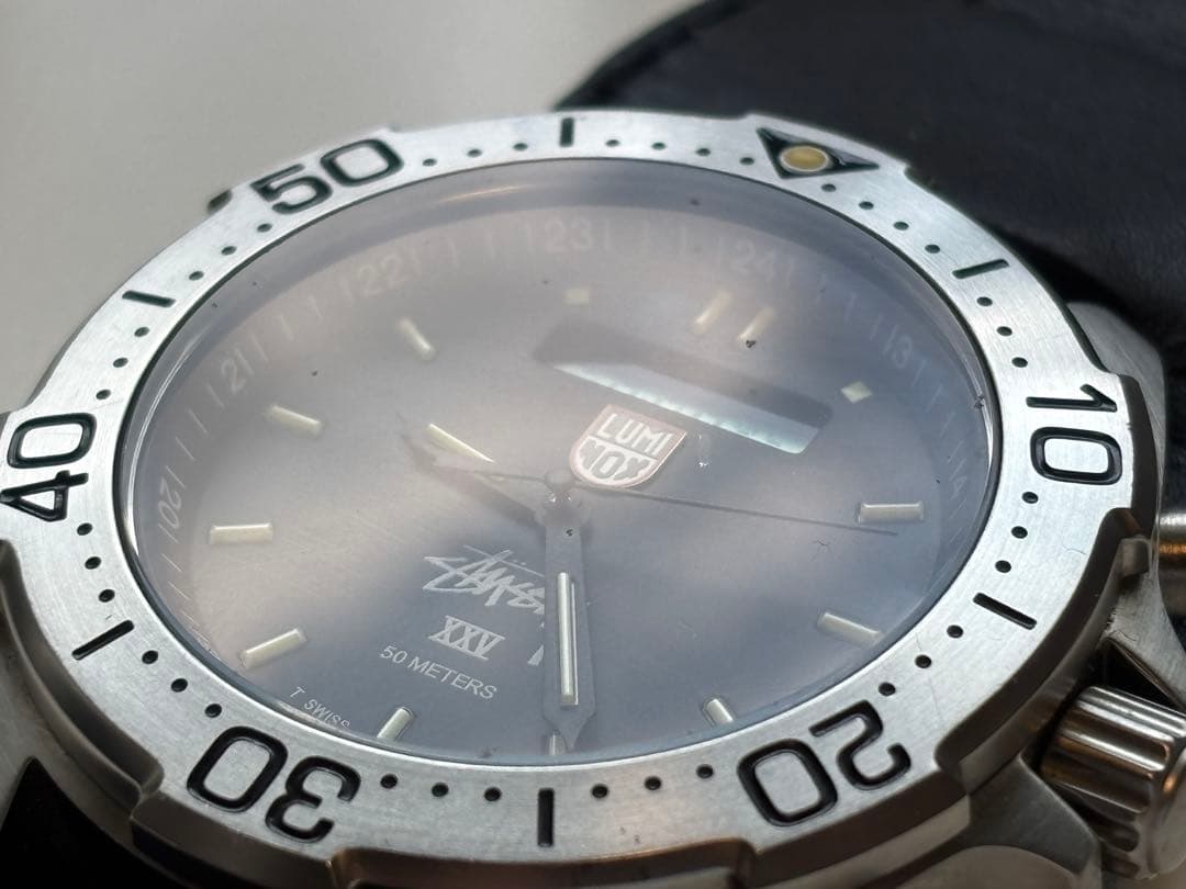 コラボ/Stussy/25周年/時計/LUMINOX/別注/デジアナ/限定/良品