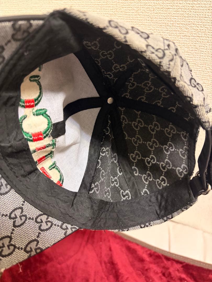 GUCCI グッチ GGキャンバス キャップ シェリーライン ロゴ刺繍