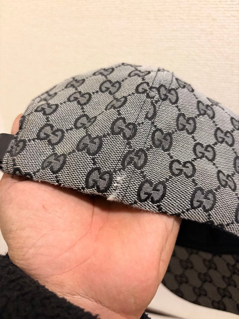 GUCCI グッチ GGキャンバス キャップ シェリーライン ロゴ刺繍