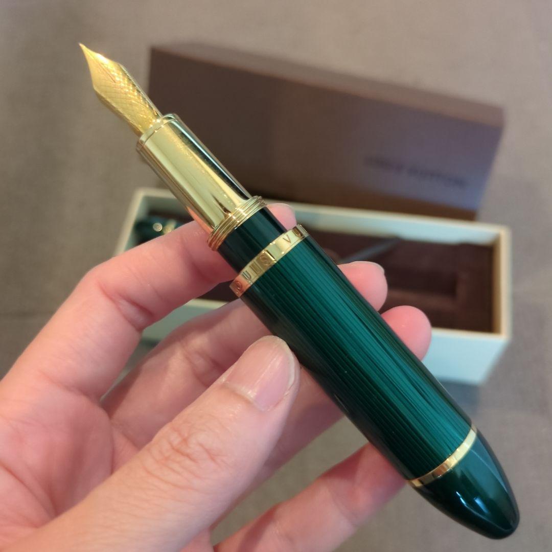 【超美品レア】Louis Vuitton 緑 万年筆
