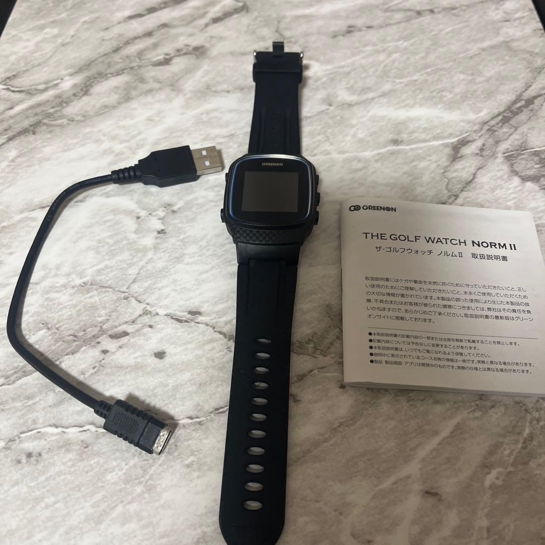 ゴルフウォッチ グリーンオン ノルムII ブラック