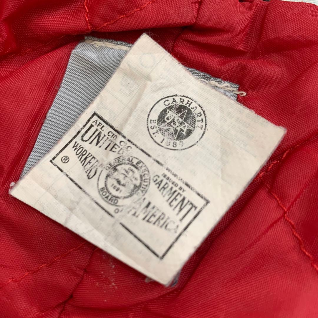 90s USA製　カーハート オーバーオール ブラック　キルティング