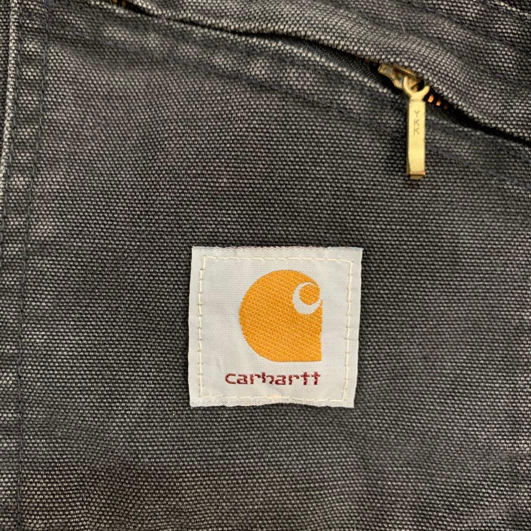 90s USA製　カーハート オーバーオール ブラック　キルティング