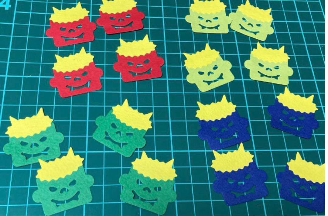 アルバム飾り　クラフトパンチ　節分　オーダー受付中(^^)v