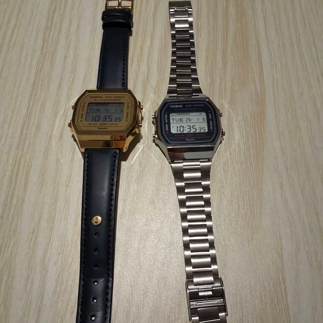 CASIO STEP TRACKER ゴールド シルバー 2本セット