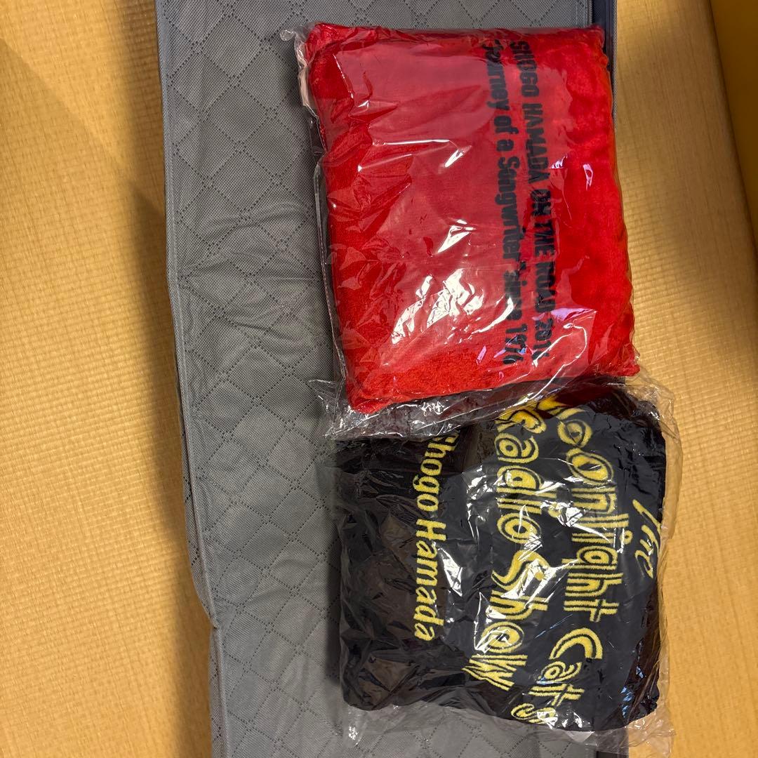 浜田省吾グッズ毛布クッション膝掛けブランケットセット新品未使用品