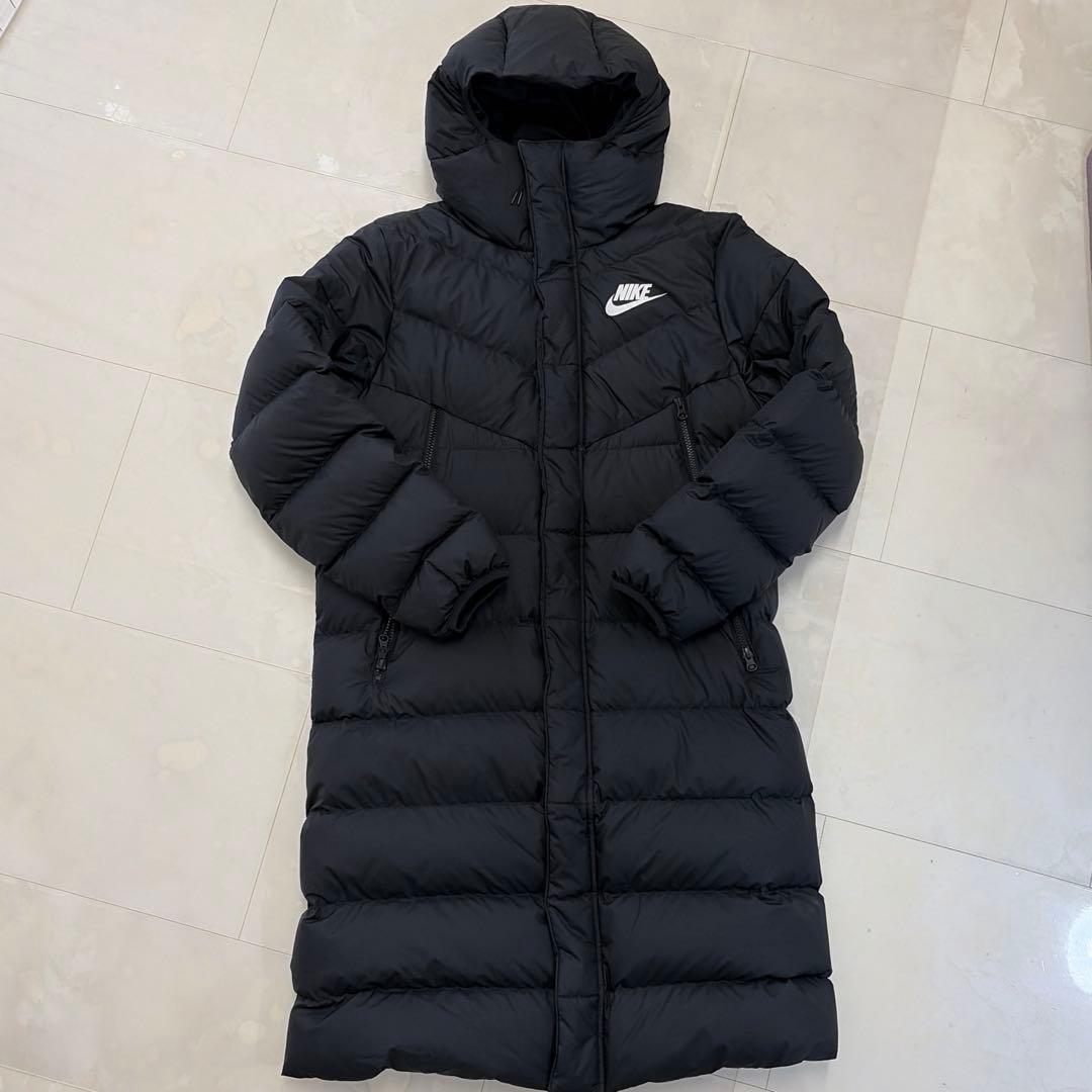 aya　美品！NIKE ロングダウン　ダウン　ベンチコート　ロング丈　M