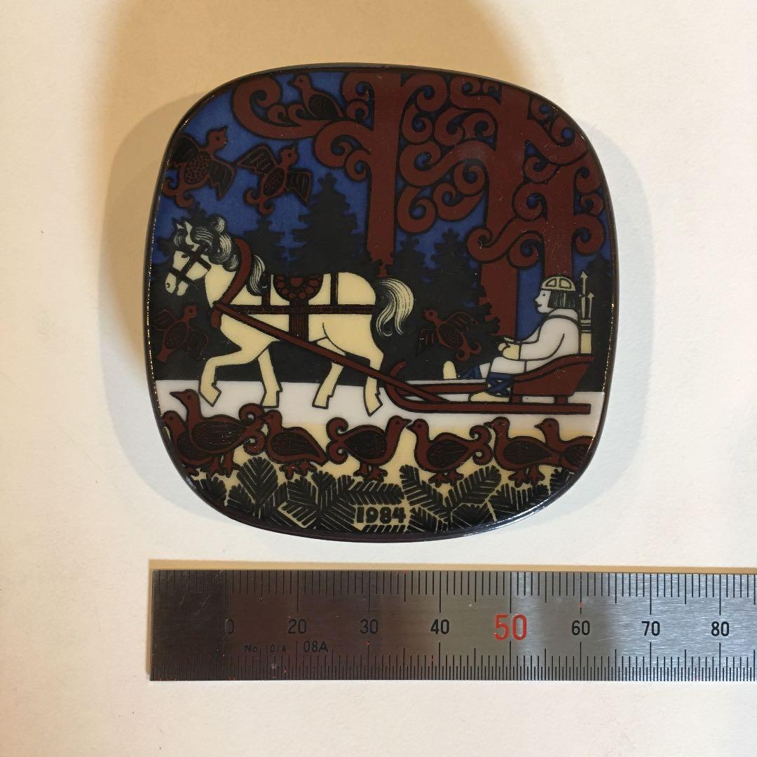 アラビア　イヤープレート　工場見学お土産　6cm