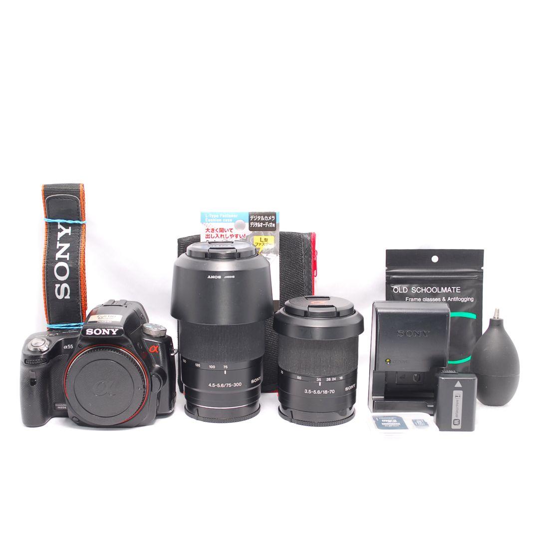 ❤即購入1000円OFF❤美品❤ SONY α55 超望遠レンズ ダブルズーム