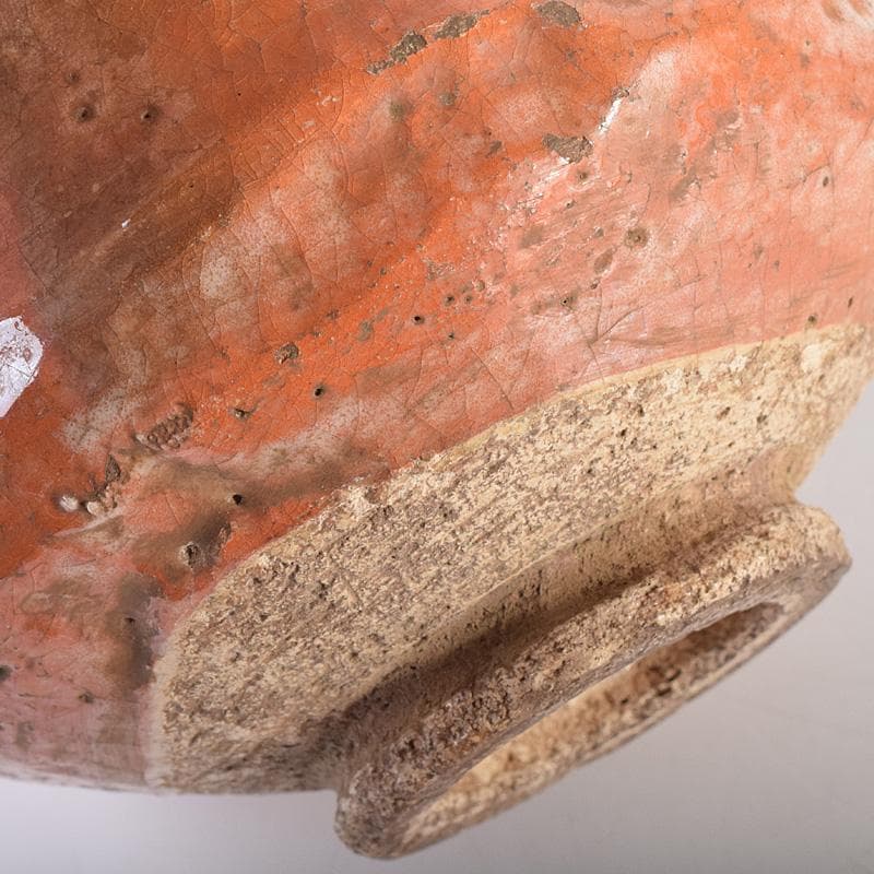 茶道具　楽吉左衛門　左入作　赤楽茶碗　九代　大樋長左衛門極め箱　V　R7631