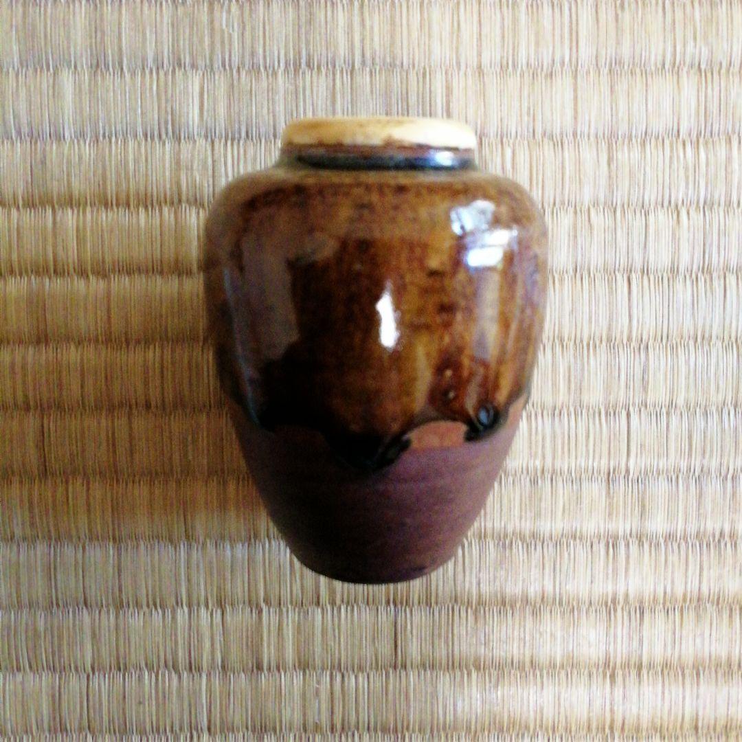 真中古茶入　銘「あけぼの」