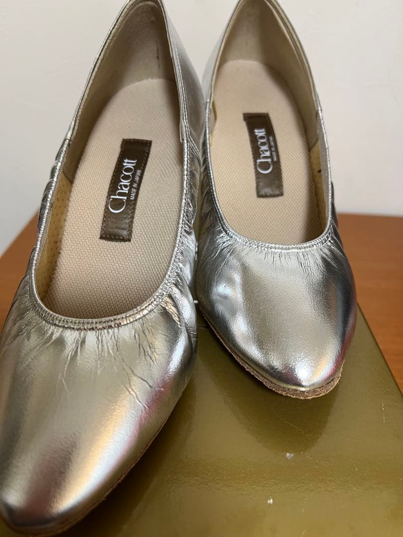 Chacott 社交ダンス　シューズ シルバー 23.0cm ワイド新品