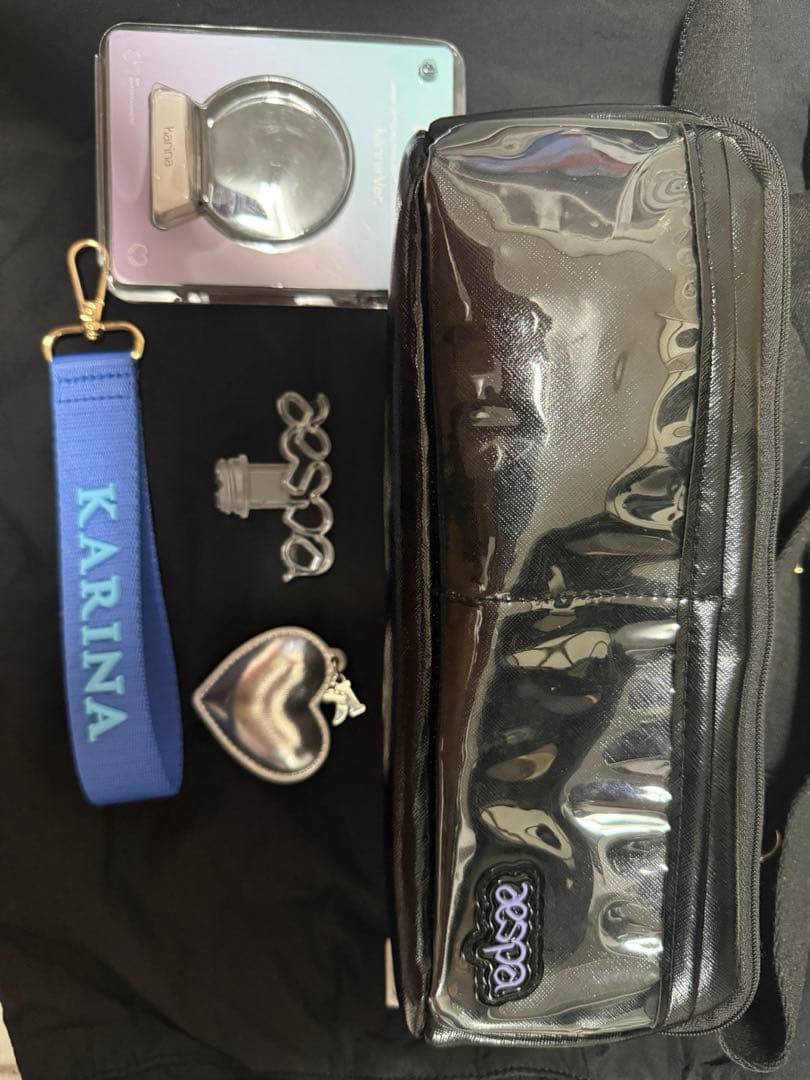 aespa ペンライト　カリナ　エンブレム　キーホルダー　ペンライトケース