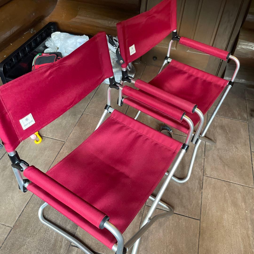 スノーピークFDチェアワイドレッド2脚セット  peak　送料込み