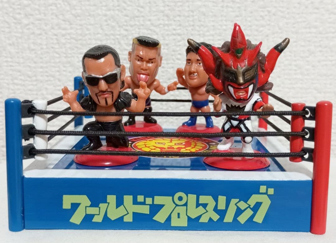 初期版 プロ格ヒーローズ 新日本プロレス ライガー 蝶野 リング フィギュア