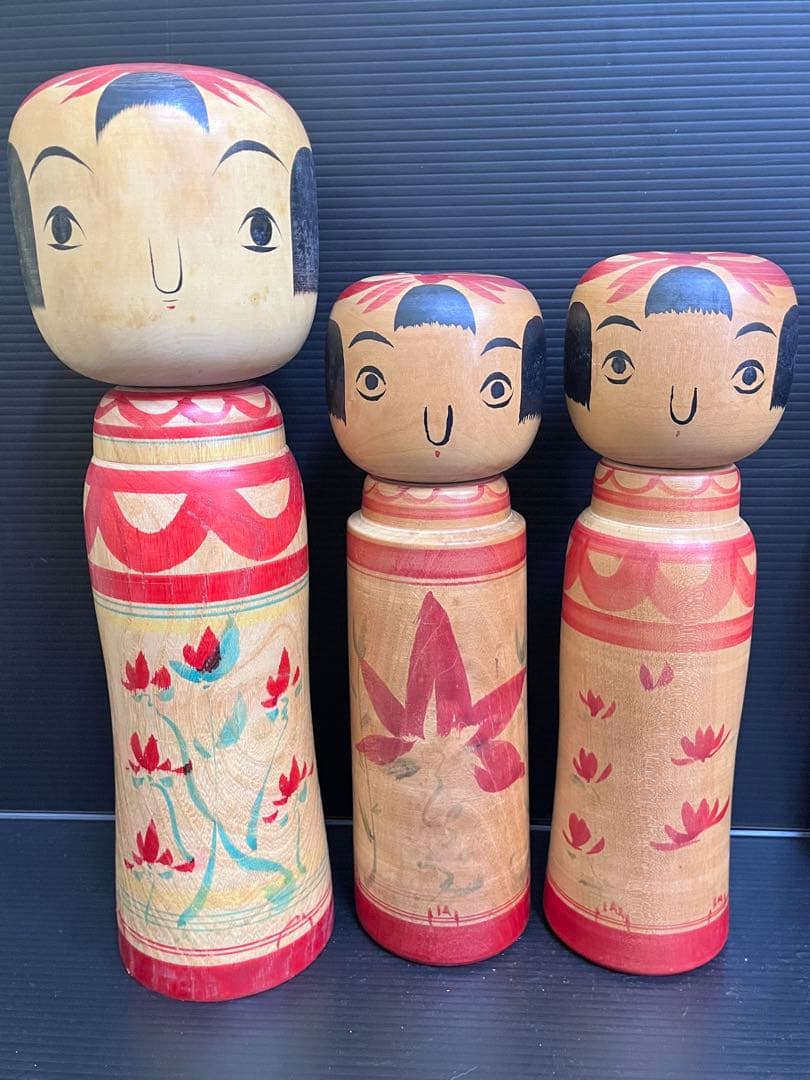 C827 こけし　阿部進矢　阿部常吉　創作こけし　日本伝統こけし　日本人形