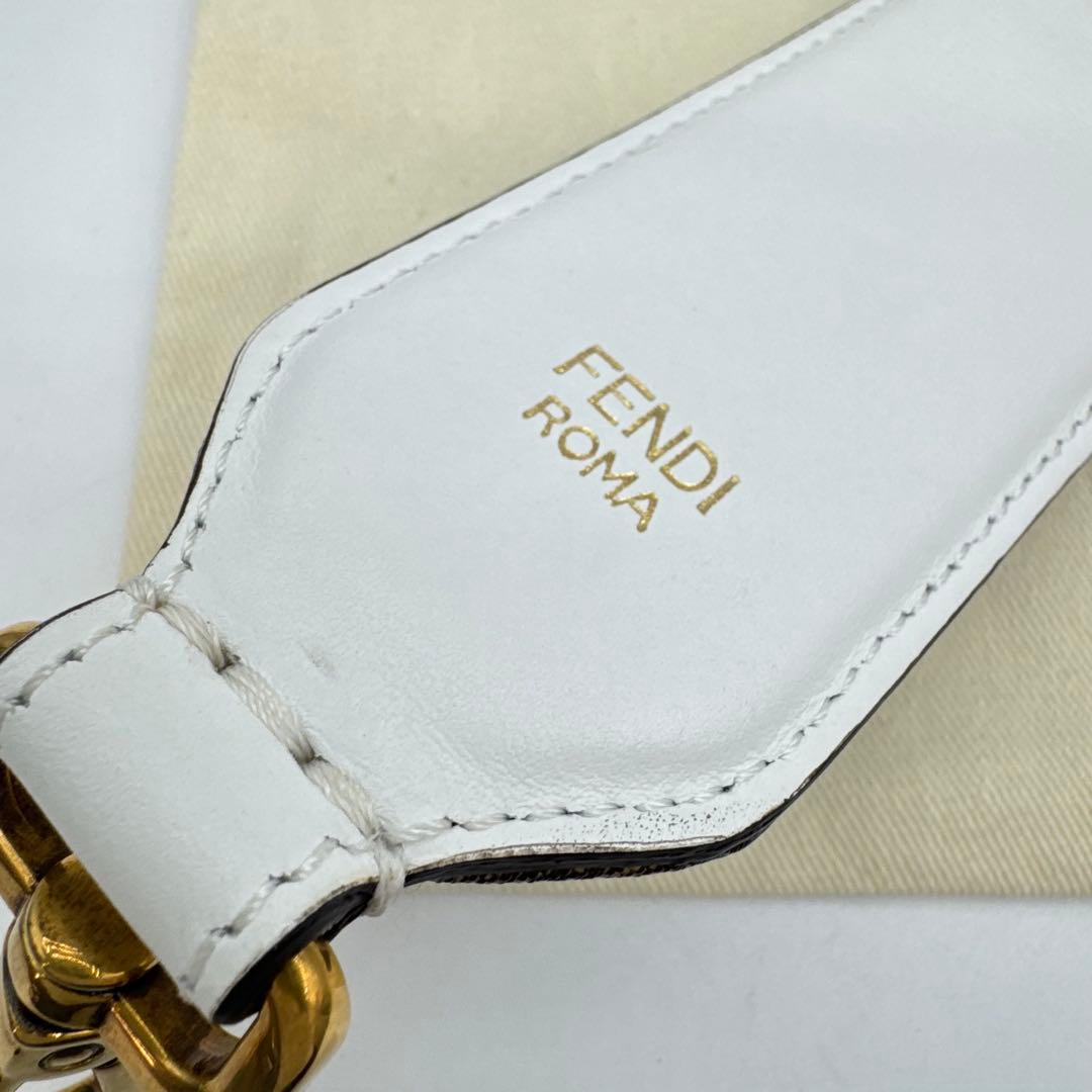 【保管袋付き】FENDI ストラップユー　FILA コラボ　レザー　ハンドル