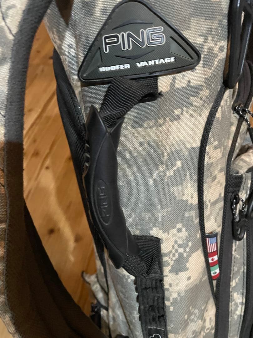 R*E様 アメリカ限定　PING HOOFERデジタルカモ柄　レアキャディバッグ