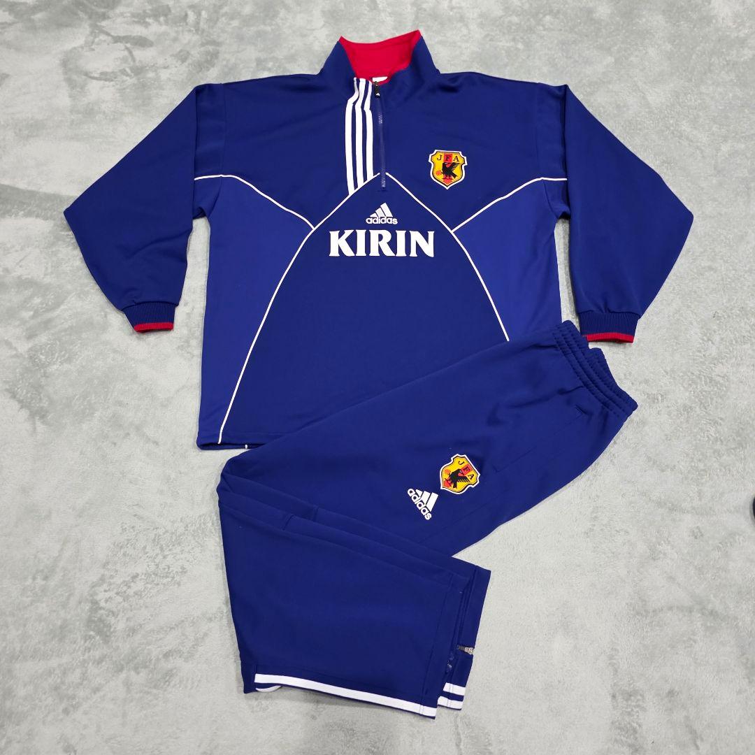 日本代表　ジャージ　上下セット　XO　 アディダス　adidas　青　サッカー