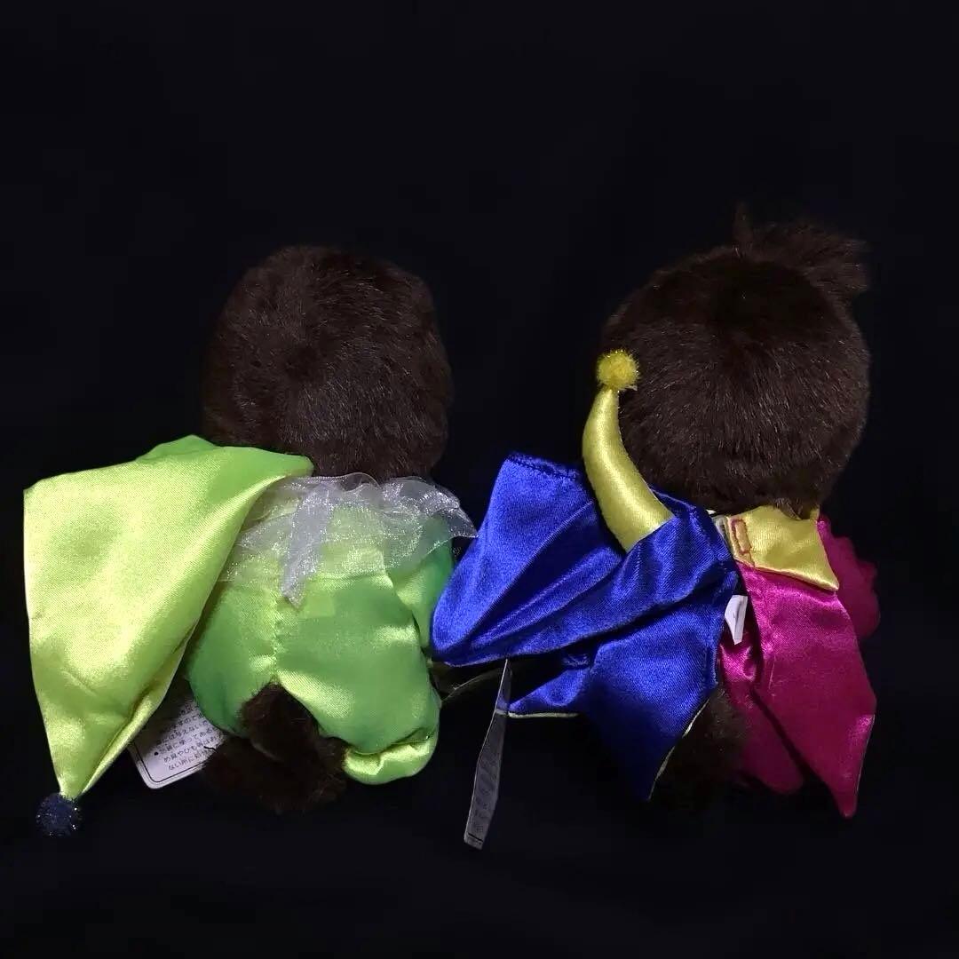 セキグチ「ピエロのモンチッチS」なかなかないペア　ウィンク女の子　限定ぬいぐるみ