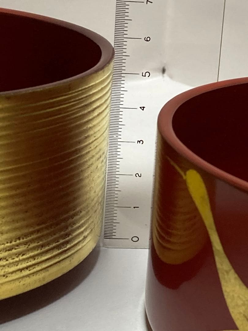 山田平安堂 翔鶴 二段重 直径12㎝ 金箔重箱 お弁当にも