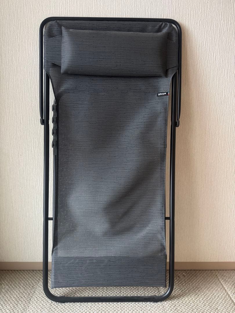 ラフマ(Lafuma) マキシトランザットプラス デッキチェア ブラック