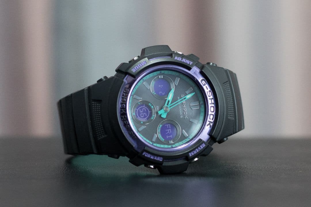 ひ*ー様 G-SHOCK 電波ソーラー AWG-M100SBL-1AJF