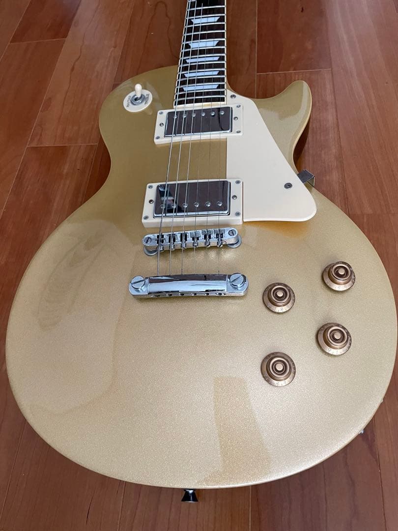 maison レスポールタイプ エレキギター ゴールド