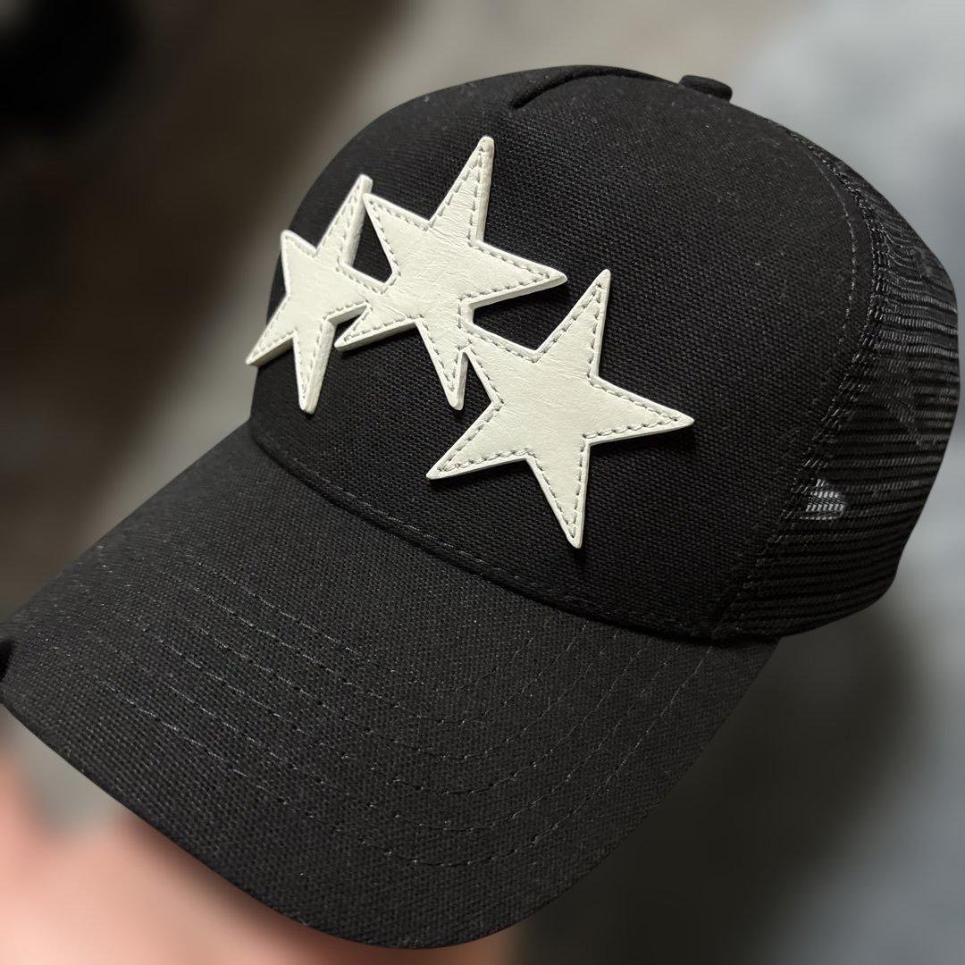 アミリ 3スター トラッカーハット ブラック/ホワイト 最終値下げ