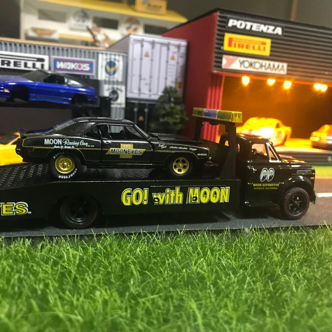 M2 シボレー C60 ムーンアイズトレーラーブラックとカマロRSブラックセット