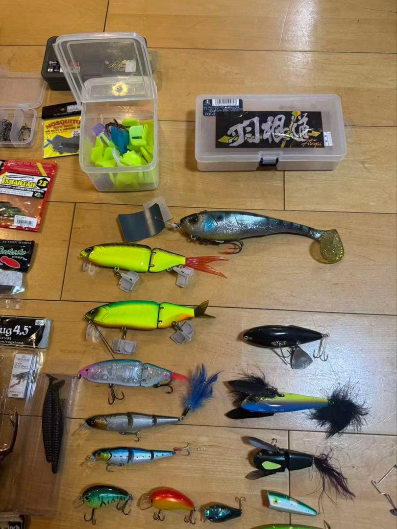 バス釣り引退セット　ジャッカル デプス ルアー ワーム