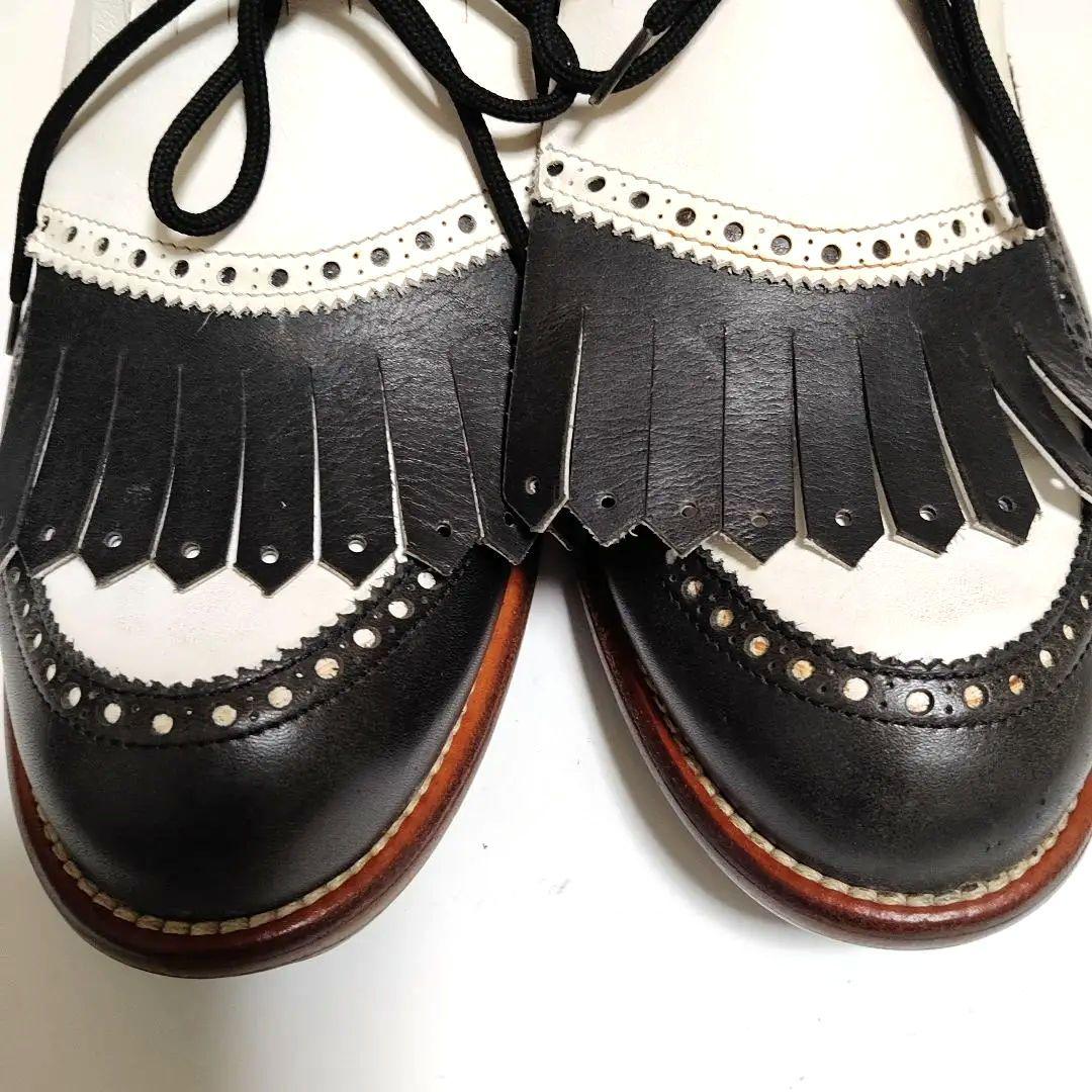 ウォルター.ジェヌイン　ゴルフシューズ　HELEN MEN ブラック-ホワイト