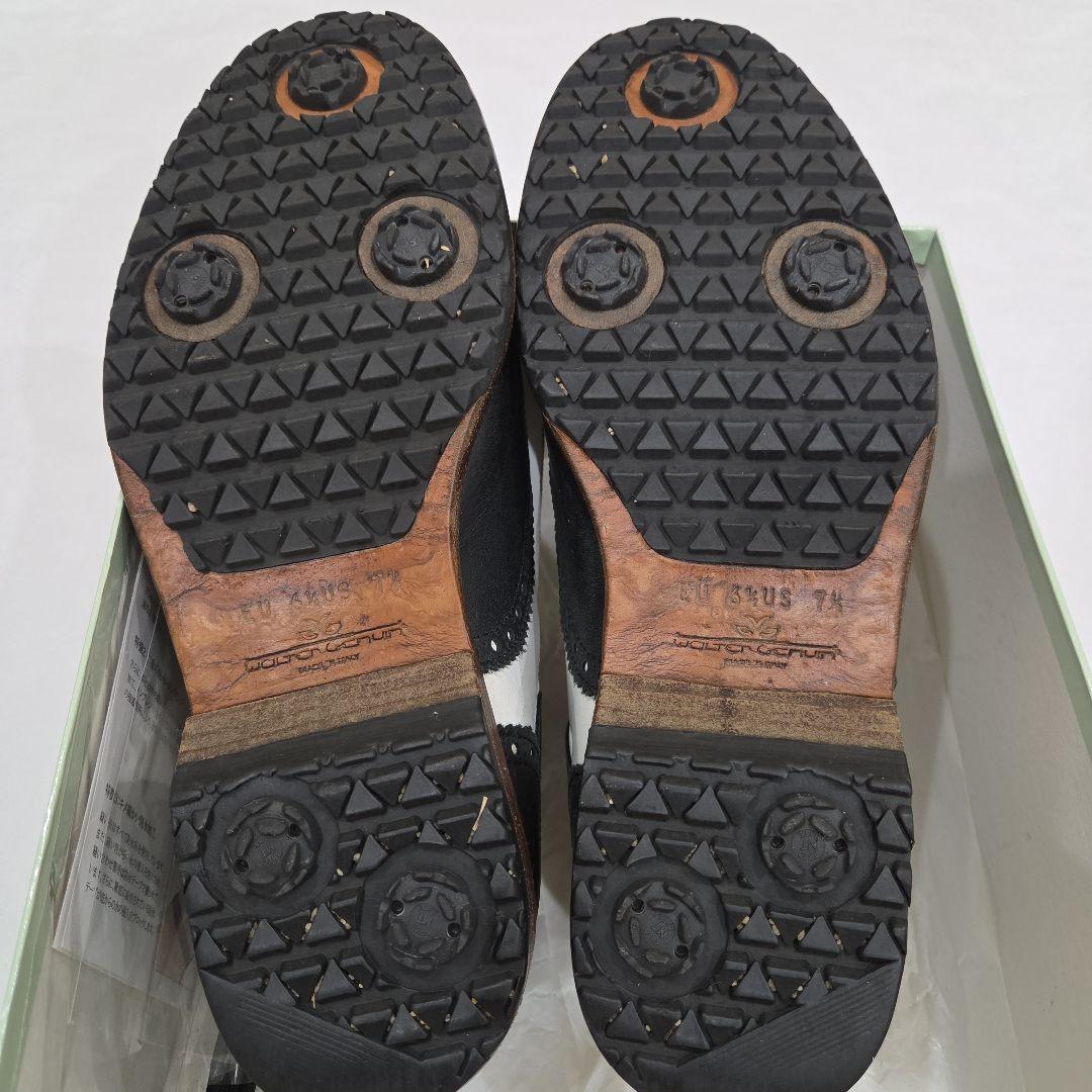 ウォルター.ジェヌイン　ゴルフシューズ　HELEN MEN ブラック-ホワイト