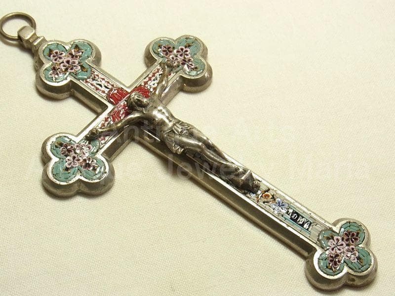 c1536イタリア マイクロモザイクタイル クロス 《大型サイズ（M）》