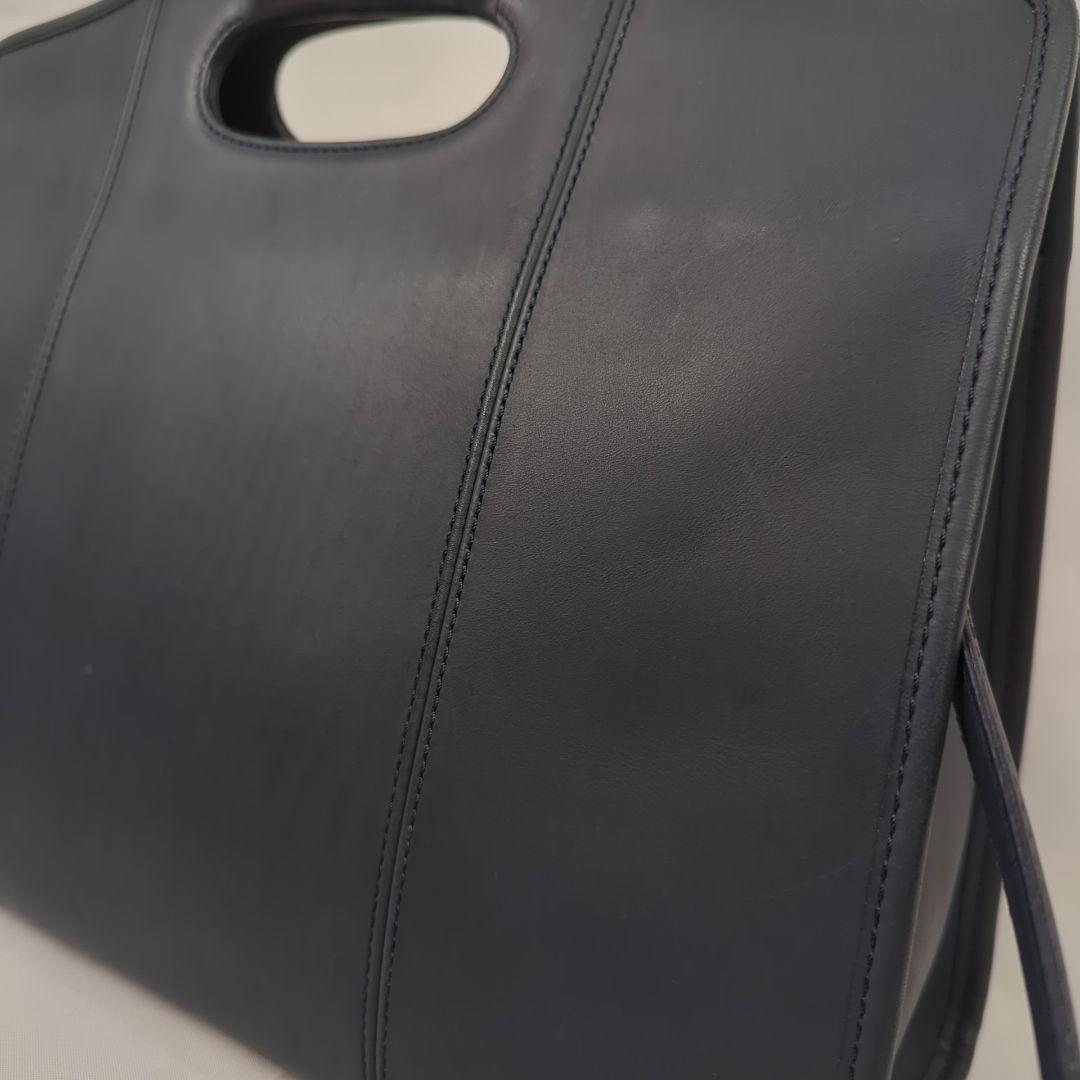 【希少】OLD COACH オール レザー ショルダー ビジネス ハンドバッグ