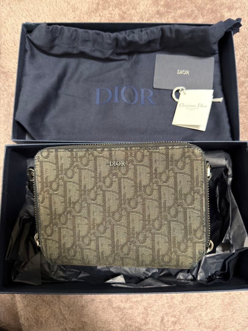 DIOR ディオール オブリーク ジャカード ショルダーポーチ 正規品