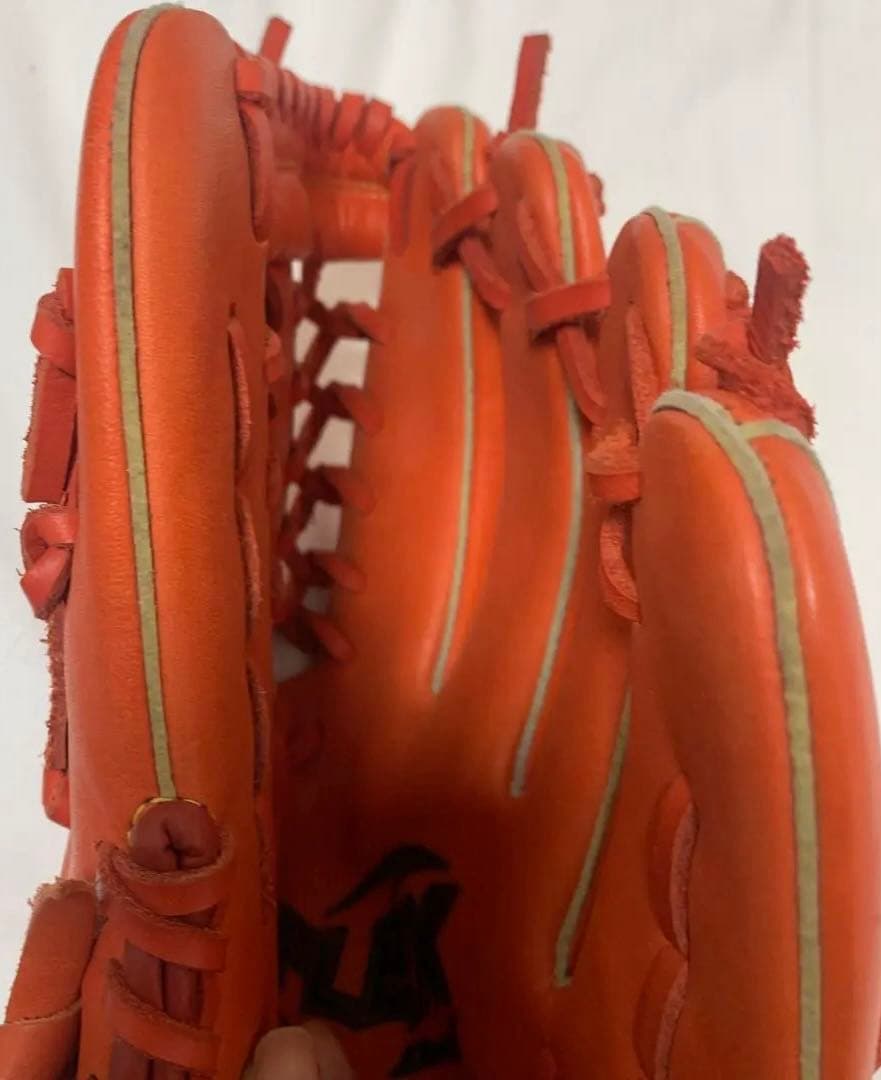 Mizuno FLEX JET II オレンジ グローブ 右投げ用