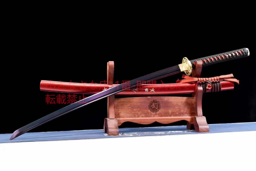 T10焼き紫焼刃侍刀『須弥打刀』  古兵器 武具 刀装具 日本刀 模造刀 居合刀