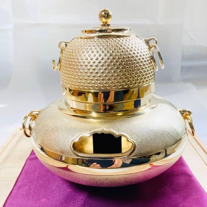 金の茶釜　天皇陛下即位50年記念