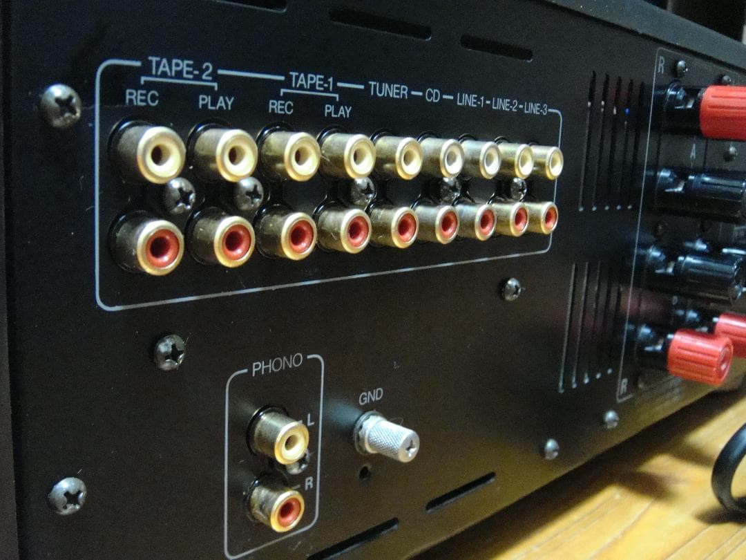 整備済 程度良 ONKYOオンキョIntegra A-917R 取説付木目パネル