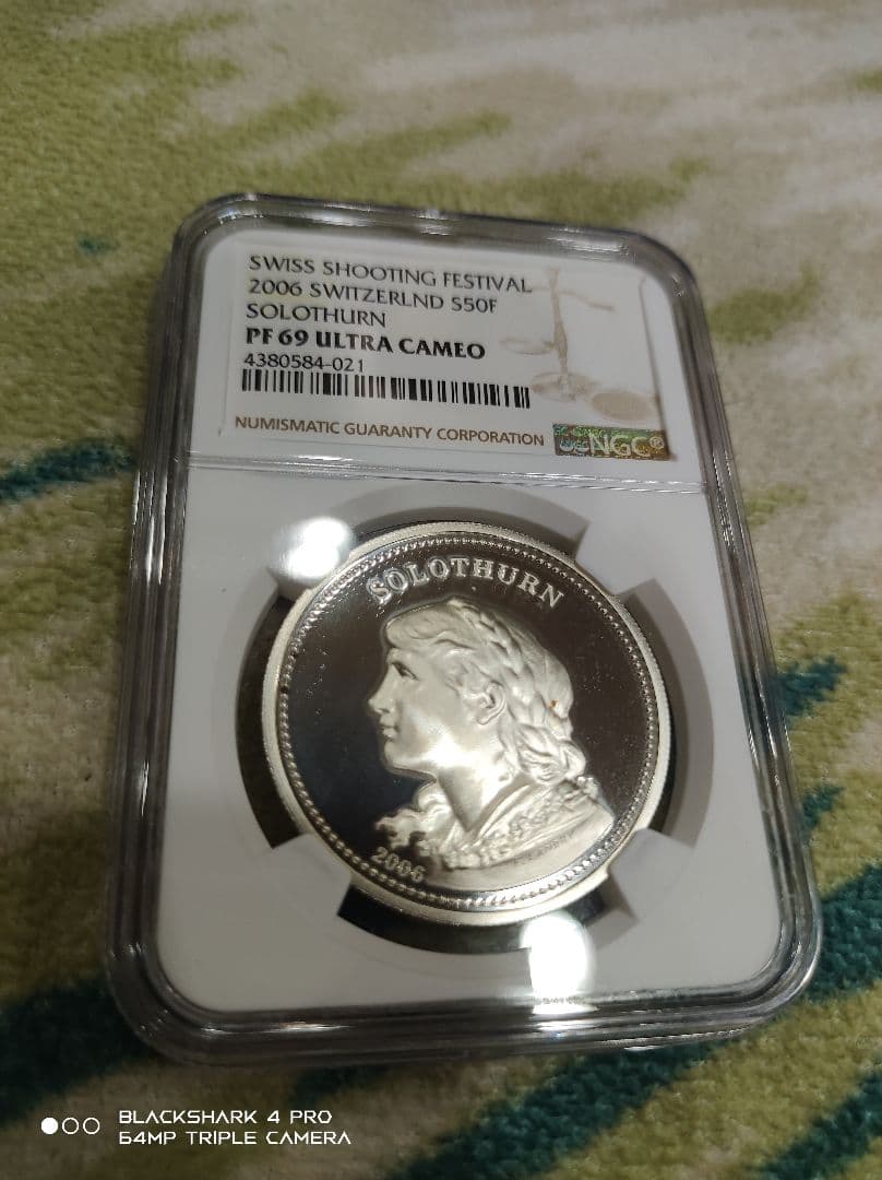 スイス 2006 現代射撃祭 ソロトゥルン 銀貨 PF69