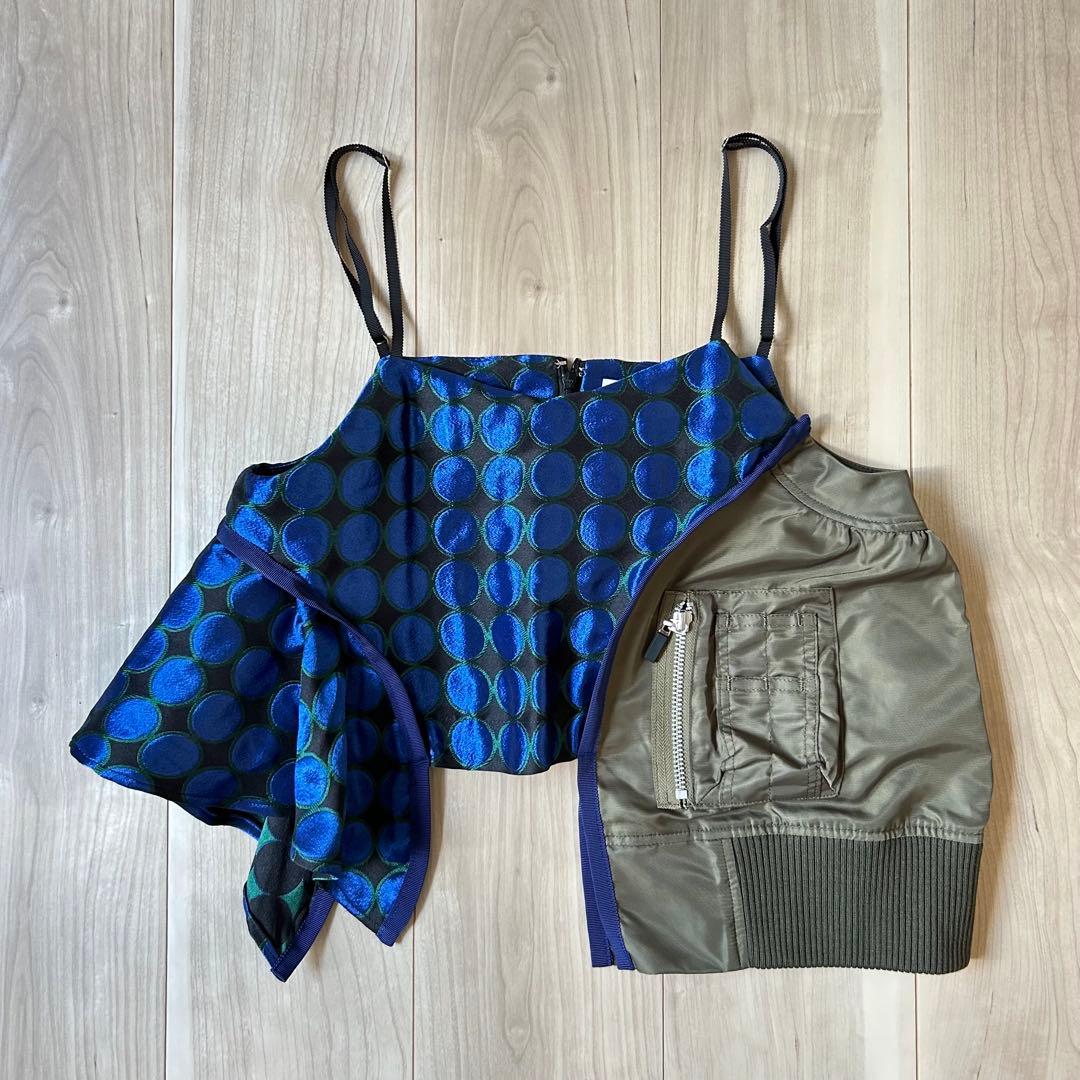 訳あり＊UN3D.【定価3.7万】ジャカードミックスキャミソール