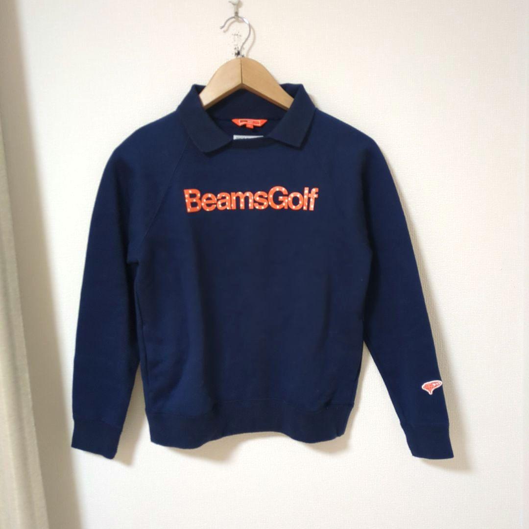 ★美品★BEAMS　GOLF　星柄ロゴダンボールプルオーバー　サイズ　M